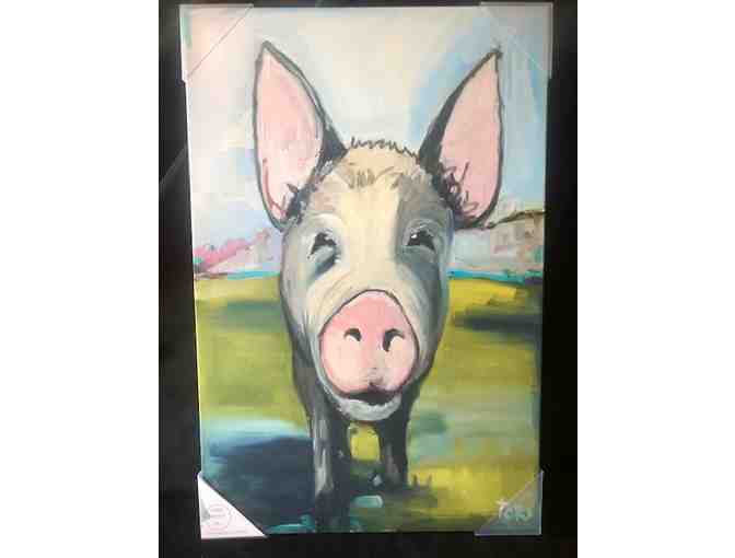 Adorable Pig Painting - Photo 1