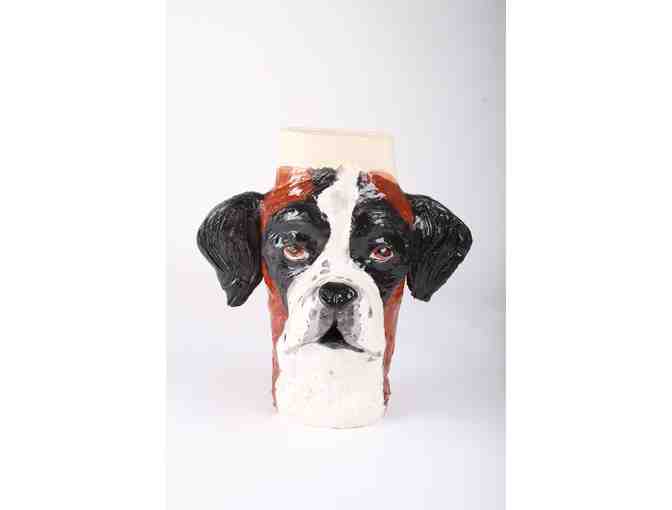 Katie Kimmel Ceramic Frankenstein The St. Bernard Vase (Large)