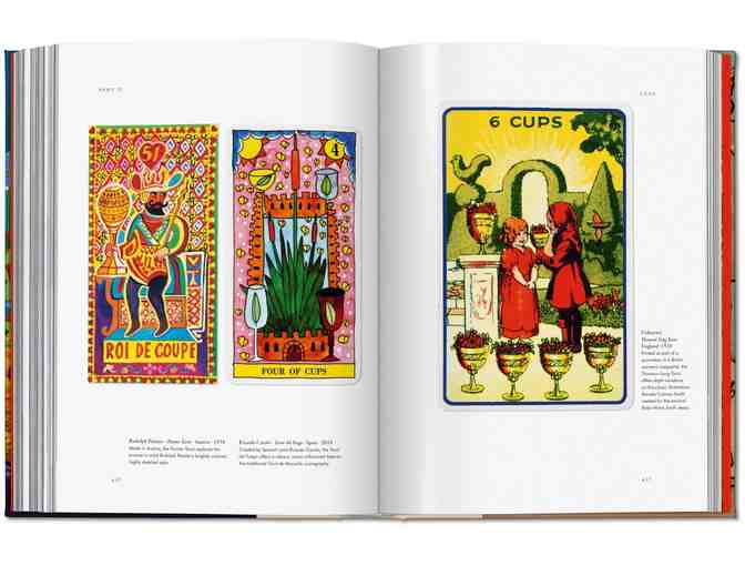 Signed copy of Divine Decks, A visual history of Tarot by Jessica Hundley