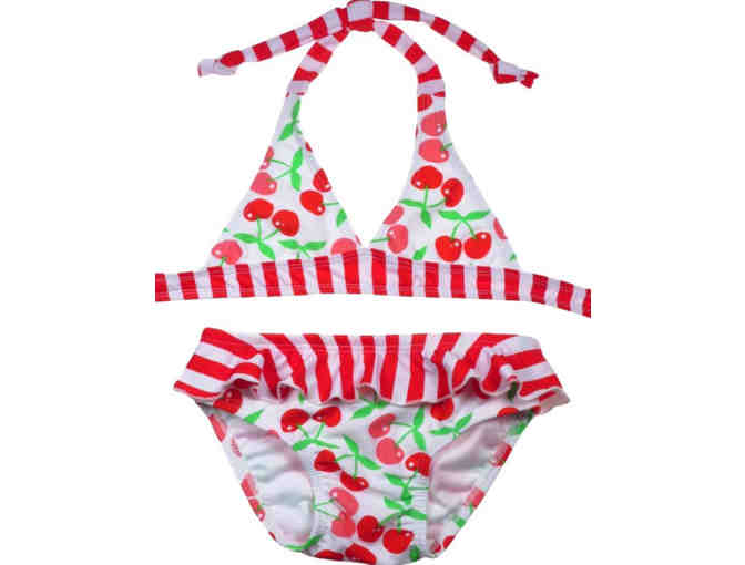 Custom Kid's Two Piece Swimsuit - Cherries - Photo 1
