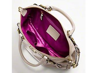 Coach Bag: Madison patent Sophia satchel in brass