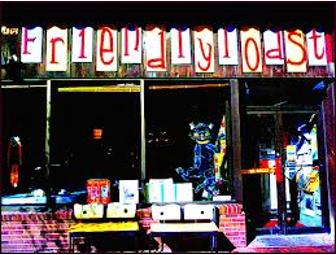 $25 Gift Certificate - The Friendly Toast- Cambridge, MA or Portsmouth, NH