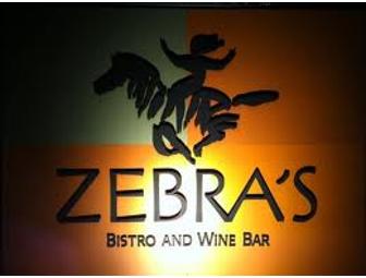 Zebra's Bistro & Wine Bar- Medfield, MA- $25 Gift Certificate