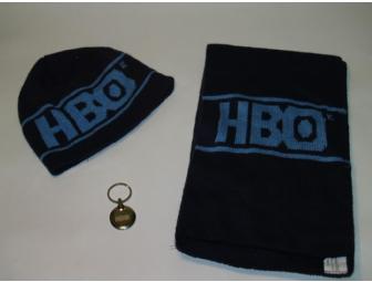 HBO Winter Beanie Hat, Scarf and Keychain Set.