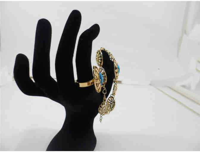 Austa 5-piece crystal pendant ring, bracelet, earrings & necklace statement set!