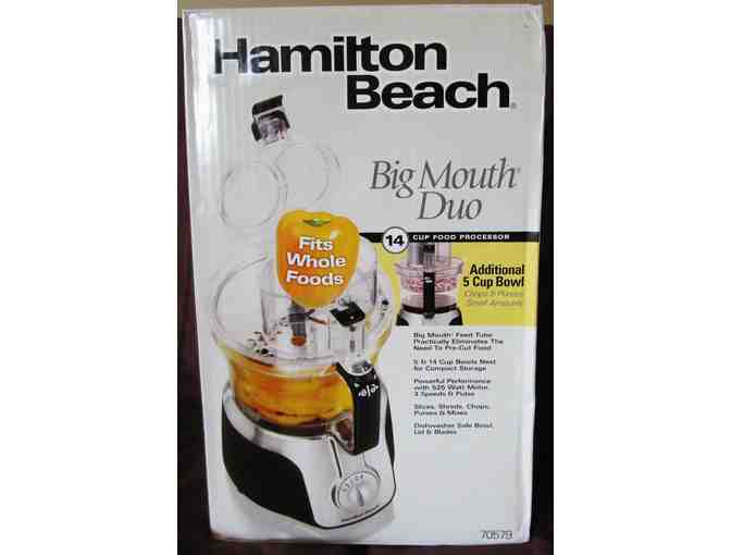 Hamilton Beach 70579 Big Mouth Duo 14 Cup Food Processor