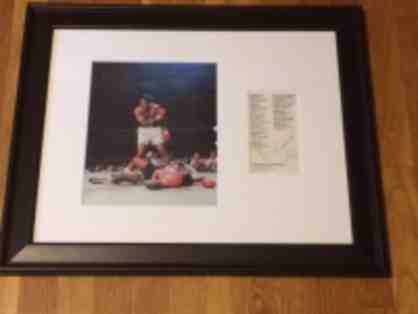Muhammad Ali Autographed Boxing Piece