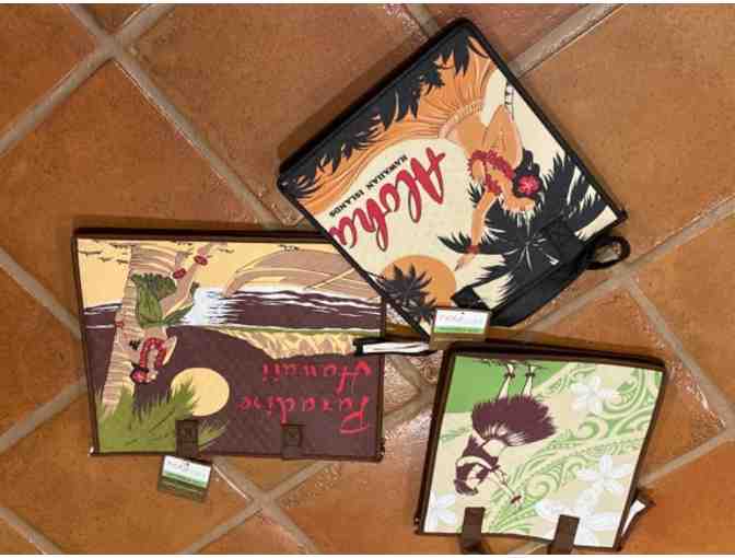 Variety Package-totes, scissors, serving dish, salt pot.