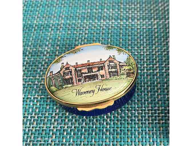 Collectibles - Halcyon Days Enamel Box-Waveney House, New Canaan, Connecticut.