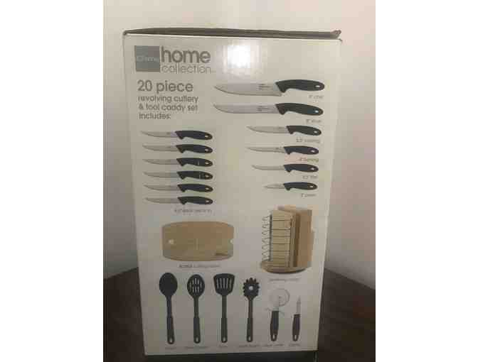 Kitchen - 20 piece revolving cutlery & tool caddy set.