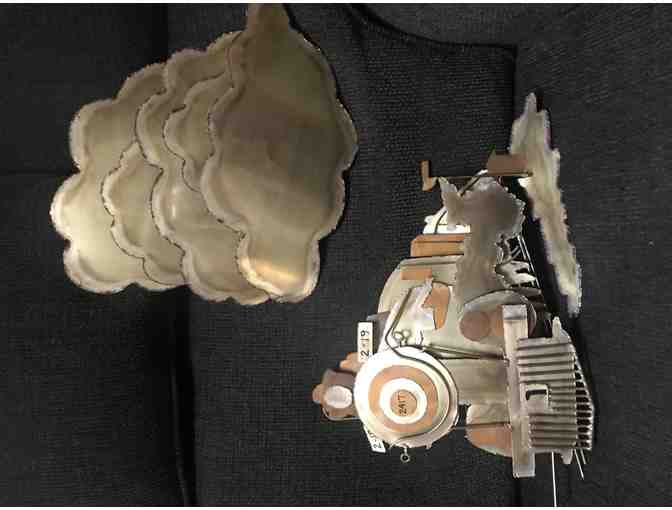 Art -D.S. Hulbert Vintage Wall Train Sculpture