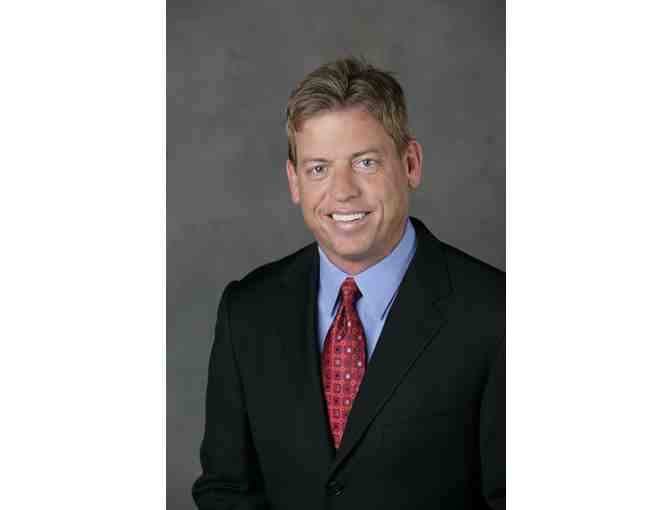 Troy Aikman Autographed Football