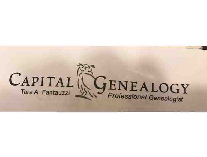 Capital Genealogy 2 hours Family research