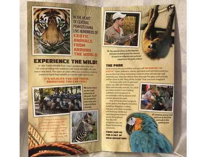 Lake Tobias Wildlife Park 3 Admission & Safari Passses