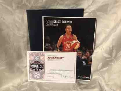 2019 WNBA CHAMPION #20 Kristi Toliver --Washington Mystics Autographed Photograph