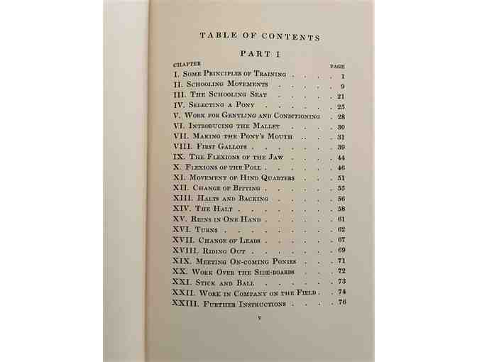 Polo Ponies: Their Training and Schooling