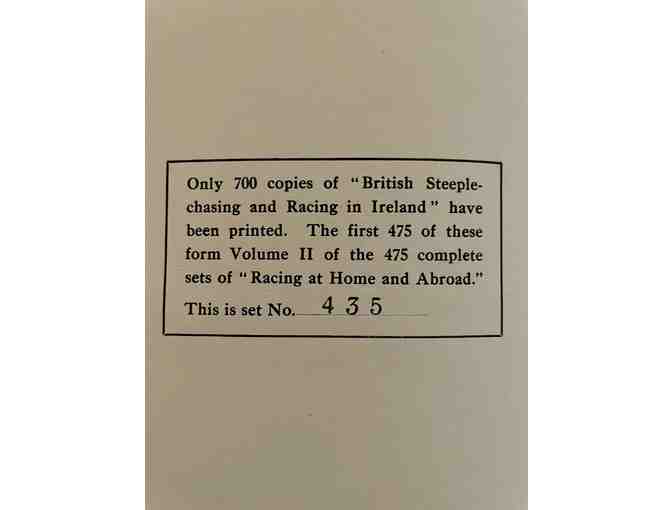 Racing at Home and Abroad volume III: Racing & Breeding in America and the Colonies