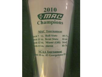 2 Glasses Commemorating the 2010 MAC Tourney Championship & Georgetown NCAA Tourney Games