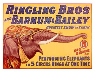4 tickets to Disney on Ice/Ringling Bros. Circus