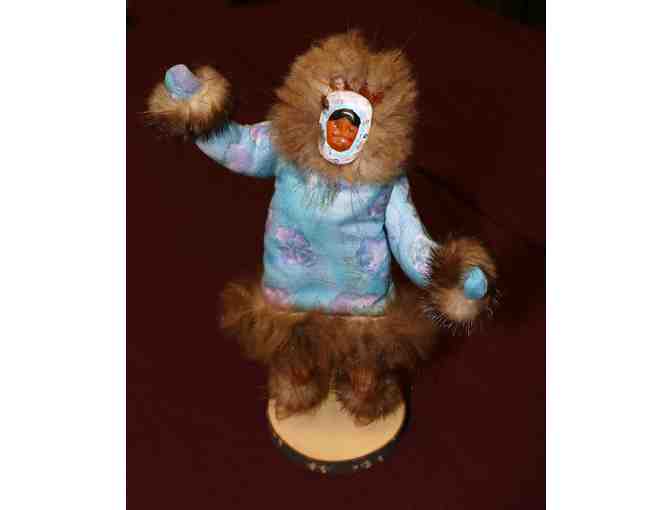 Eskimo Man Doll with Stand