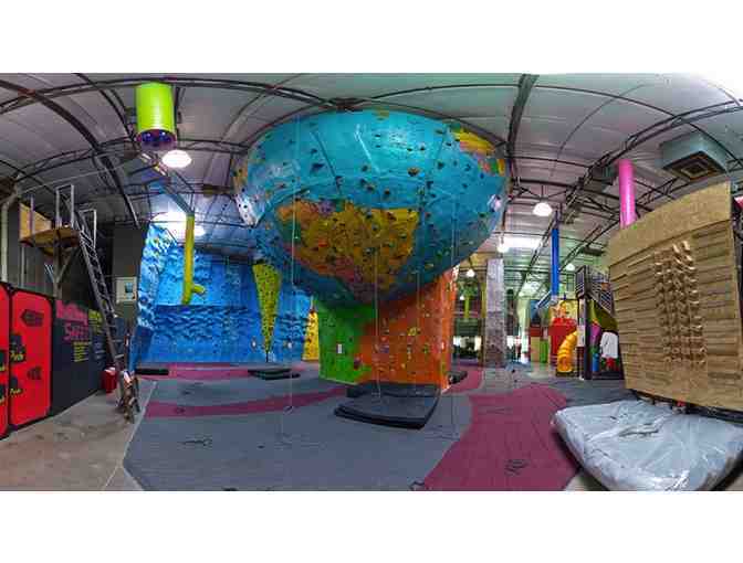Come rock climb at Ape Index Rock Climbing Gyms with two (2) - One (1) day passes.