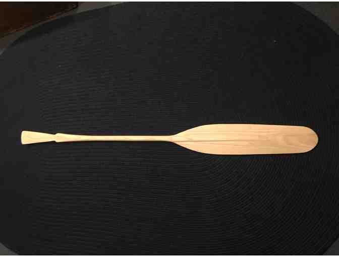 Hand Carved Wood Canoe Paddle