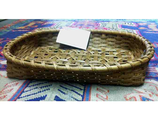 Rattan Tray by Kristine Myrick Andrews
