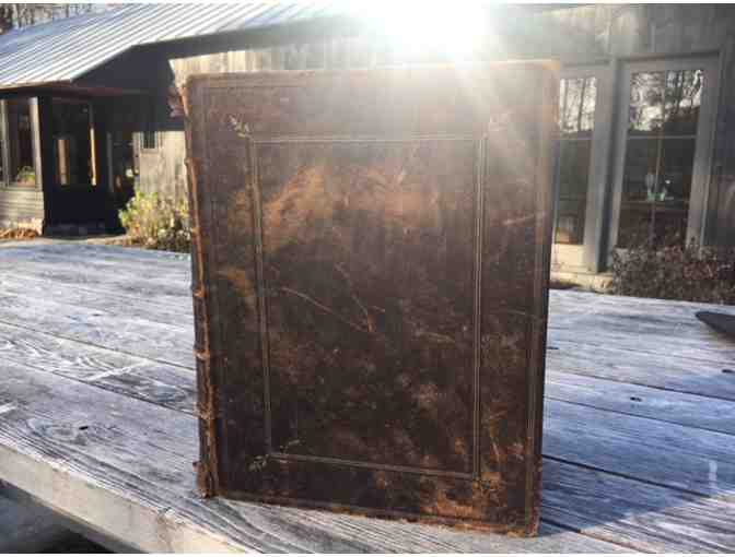 Large Leather Bound Antique Bible