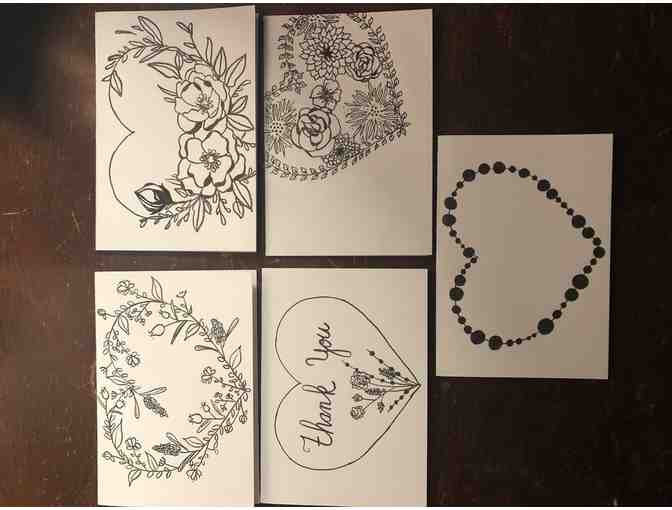 Homemade Notecards 'Flowers' by Jaclyn Paolantonio