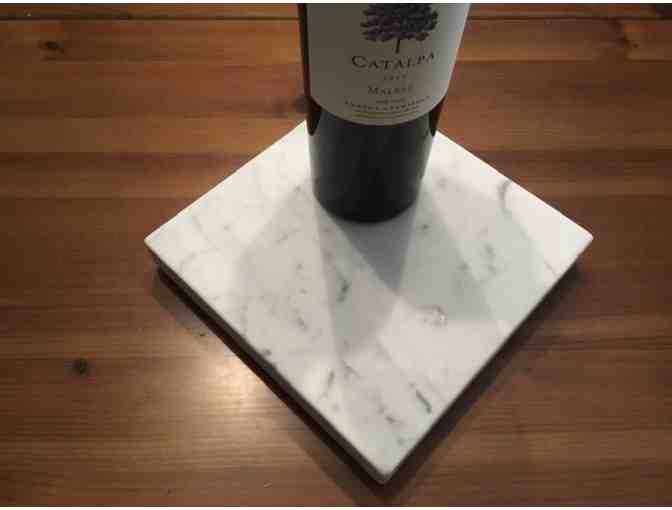 Honed Carrara Marble Cheese Board (2 of 3)