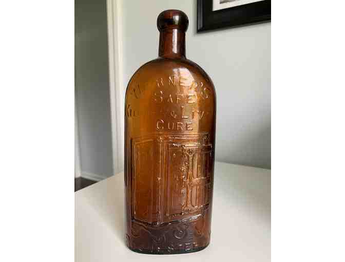 Vintage Amber Bottle - Photo 1