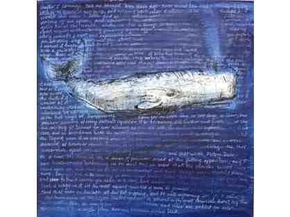 Original Moby Dick drawing by Janet Fredricks