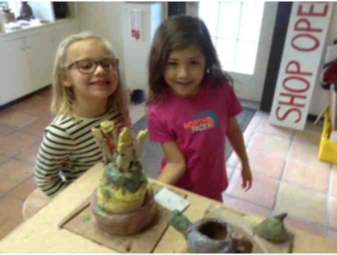 Children's clay class at Middlebury Studio School