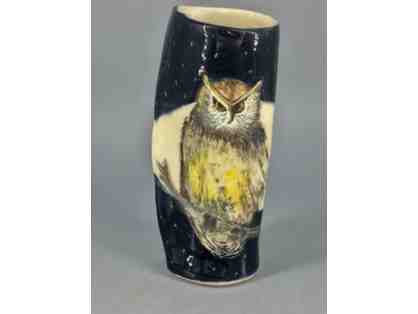 Unique, hand-made ceramic vase by Ginger Birdsey