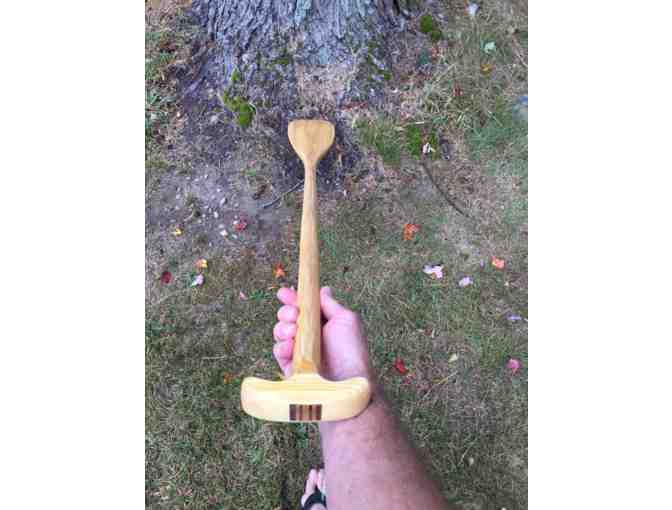 Hand crafted canoe paddle