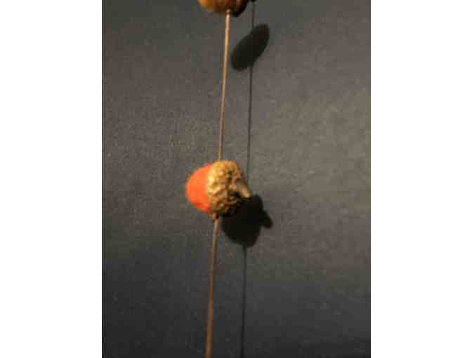 Hand-felted acorn garland