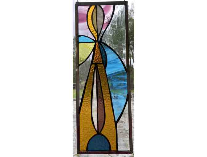 ROSE MCVAY, stained glass three-panel