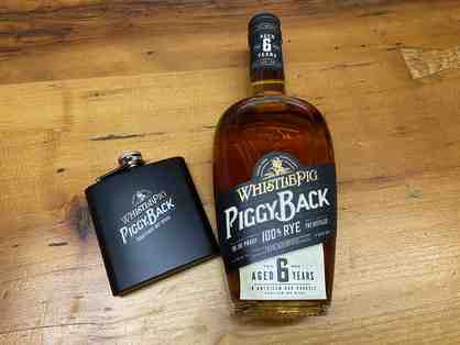 Whistle Pig Piggyback Rye Whisky and Flask