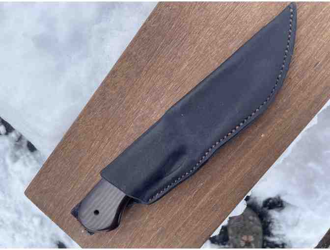 Bladesmith Forged Hunting Knife with Sheath - Photo 2