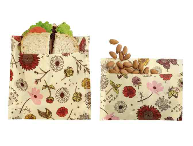 Bee's Wrap Snack and Sandwich Bags (Meadow Magic)