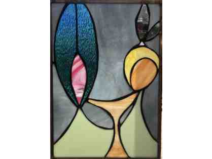 Untitled Single Panel Stained Glass, Rose McVay