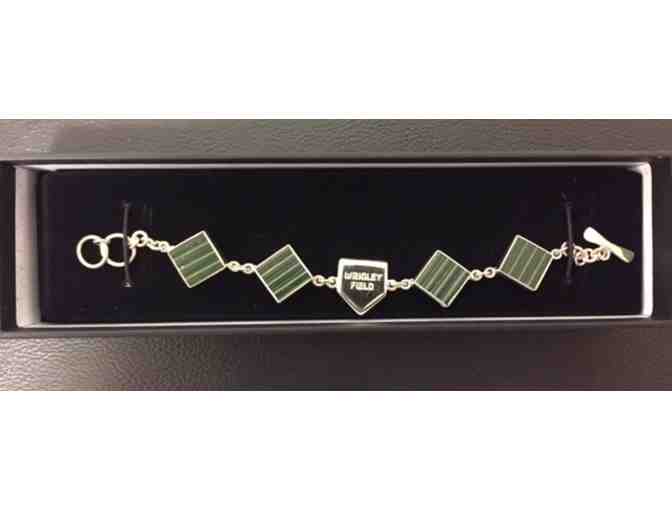 One of a Kind Wrigley Field Bracelet made from Recycled Bleacher Seats!