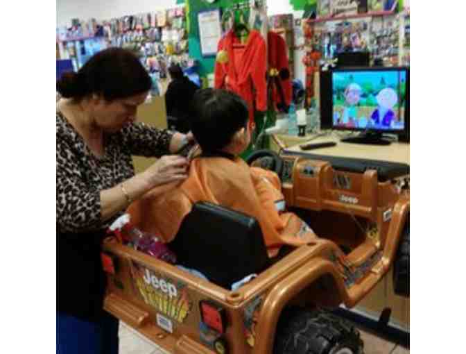 Child's haircut & toy from Kidsnips