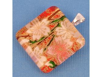 Cherry Blossom Chiyogami Pendant