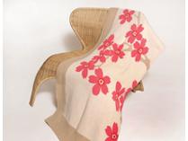 Eco Cherry Blossom Throw Blanket