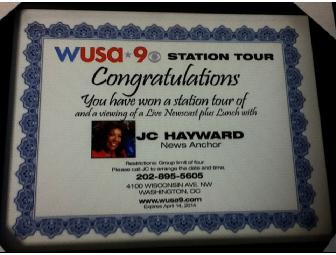 WUSA-TV Station Tour, Viewing of Live Newscast & Lunch with News Anchor JC Hayward