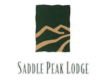$25 Gift Card to the Saddle Peak Lodge