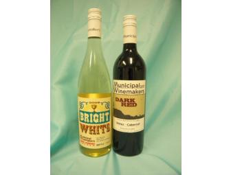 Two (2) bottles of Municipal Winemakers Wine