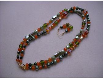 Fall Colors Necklace and Earrings