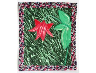 'Gray's Lily' Quilted Wall Hanging